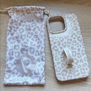iPhone 16 pro max Loopy Case Cream Leopard